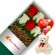 CAJA CON 6 ROSAS ROJAS Y BLANCAS + PELUCHE Y GLOBO DÍA DE LA MADRE
