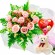 Ramo 12 Rosas Rosadas más Globo día de la madre y Peluche