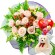 Ramo 12 Rosas Blancas más Globo día de la Madre y Peluche