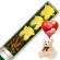 CAJA CON 3 ROSAS AMARILLAS + PELUCHE Y GLOBO DÍA DE LA MADRE