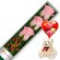 CAJA CON 3 ROSAS ROSADAS + PELUCHE Y GLOBO DÍA DE LA MADRE