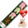 CAJA CON 3 ROSAS ROSADAS Y BLANCAS + PELUCHE Y GLOBO DÍA DE LA MADRE
