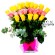 Florero 24 rosas Mix Amarillo - Rosado
