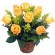 Canastillo Pequeño de 12 Rosas Amarillas Importadas