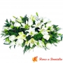 Flores Condolencia Cojin Rosas y Lilium