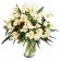 Florero de 30 varas de flores Astromelias Blancas Para Condolencias