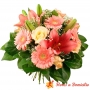 Ramo de Flores con Gerberas y Liliums Rosados Mediano