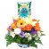 Canastillo Para Nacimiento con Rosas y Flores mix Primaverales más un Globo es un Niño