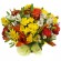 Canastillo Mediano con Liliums Rosas y Flores Mix tonos Naranjos