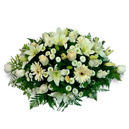 Flores Condolencias Ovalo Flores Mix
