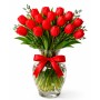 Florero de 20 Tulipanes Rojos