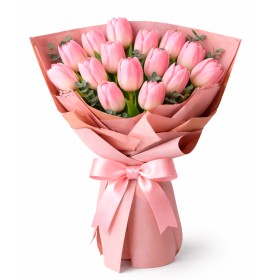 Ramo de flores 20 Tulipanes Rosados