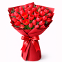 Ramo de 30 Tulipanes Rojos