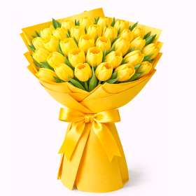 Ramo de 30 Tulipanes Amarillos