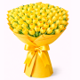 Ramo de 60 Tulipanes Amarillos