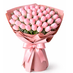 Ramo de 30 Tulipanes Rosados