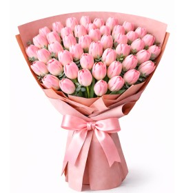 Ramo de 40 Tulipanes Rosados