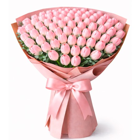 Ramo de 60 Tulipanes Rosados