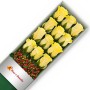 CAJA 12 ROSAS AMARILLAS