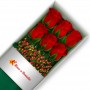 CAJA 6 ROSAS ROJAS