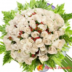 Ramo 40 Rosas Blancas