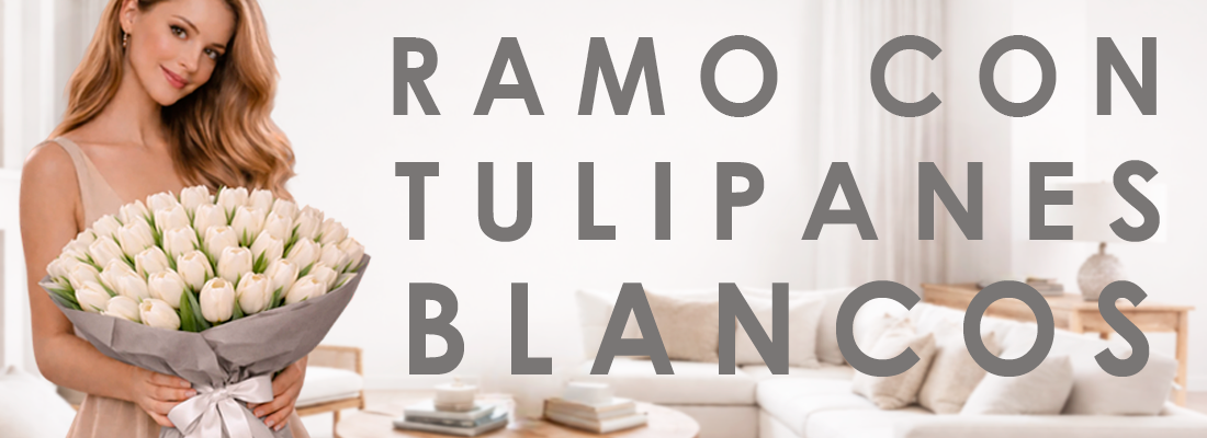 Tulipanes Blancos a Domicilio en Santiago | Floresadomicilio.cl